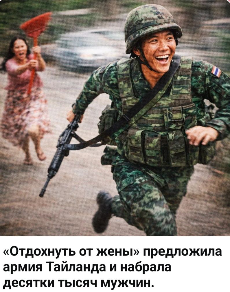 «Отдохнуть от жены» предложила армия Таиланда и набрала десятки тысяч мужчин.