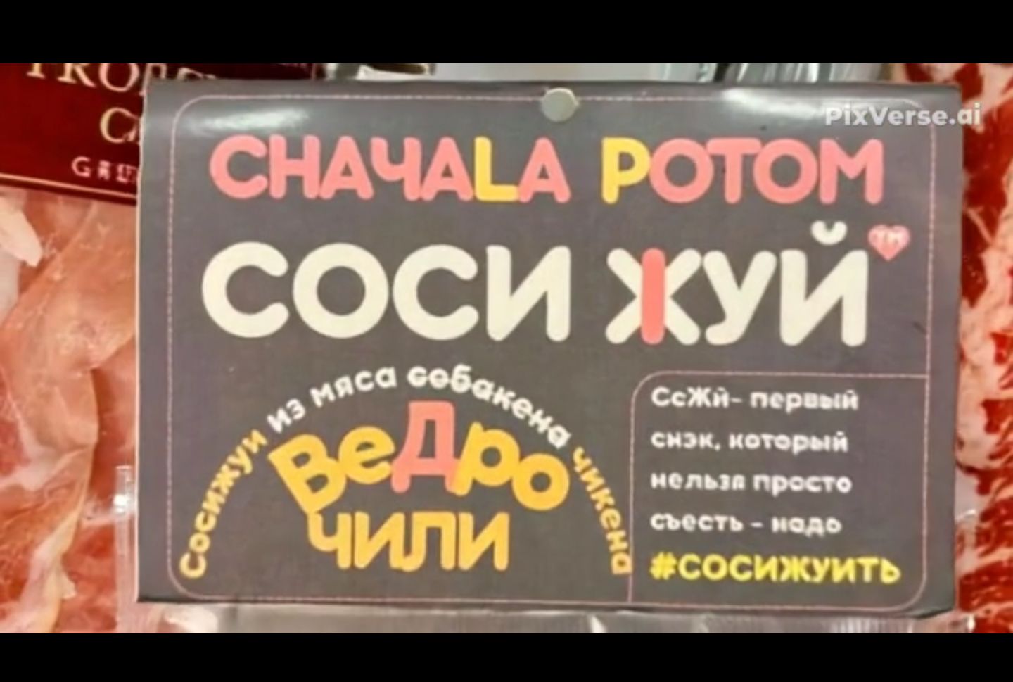 СНАЧАЛА POTOM СОСИ ЖУЙ Сосижуи из мяса собакена Ведро чикли СсЖй - первый снэк, который нельзя просто съесть - надо #сосижуить