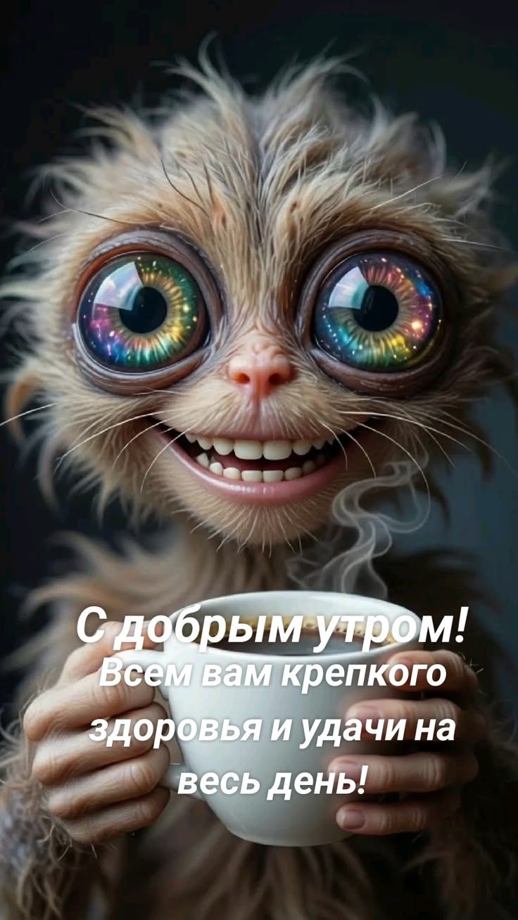 С добрым утром! Всем вам крепкого здоровья и удачи на весь день!
