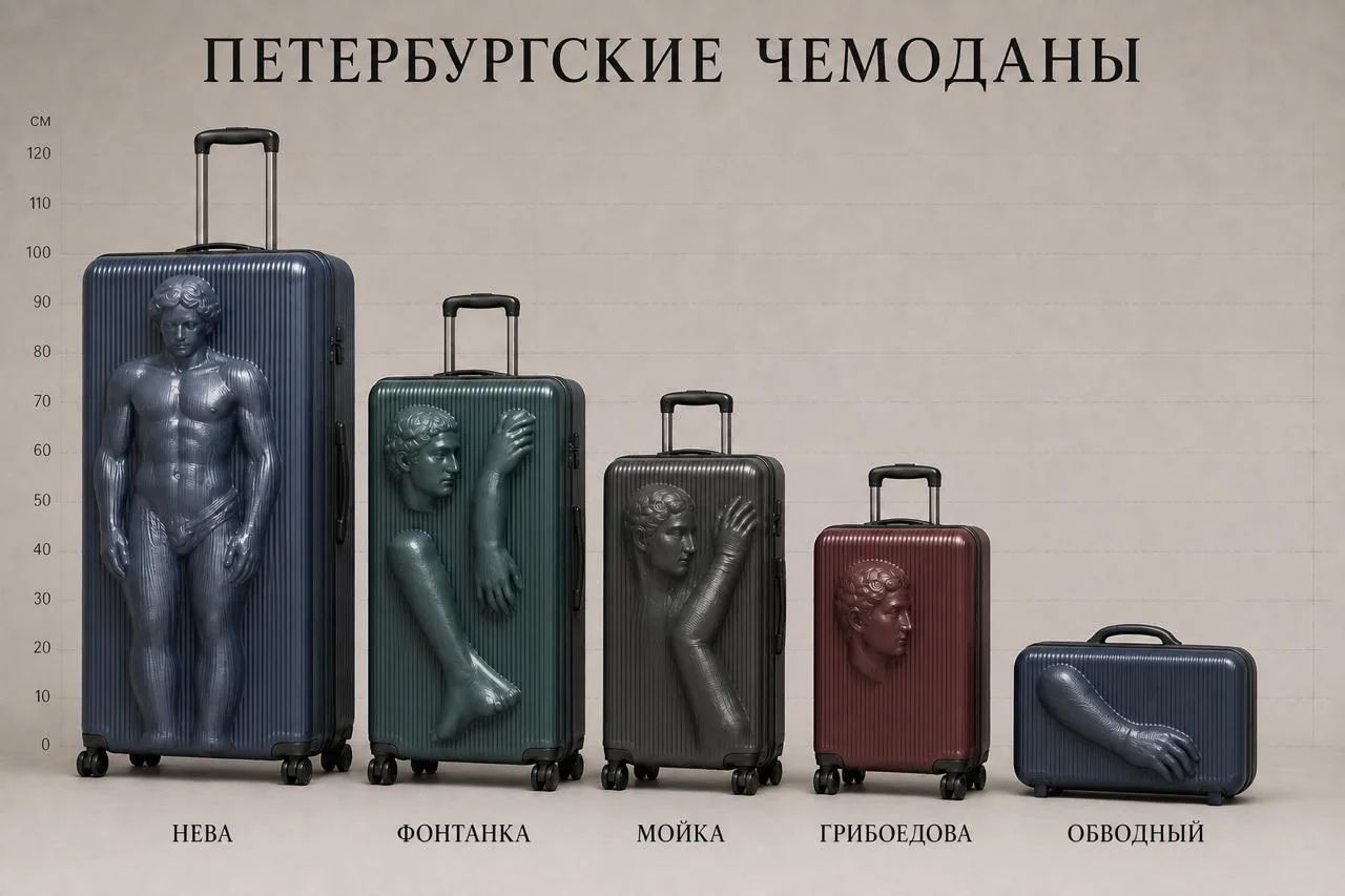ПЕТЕРБУРГСКИЕ ЧЕМОДАНЫ НЕВА ФОНТАНКА МОЙКА ГРИБОЕДОВА ОБВОДНЫЙ