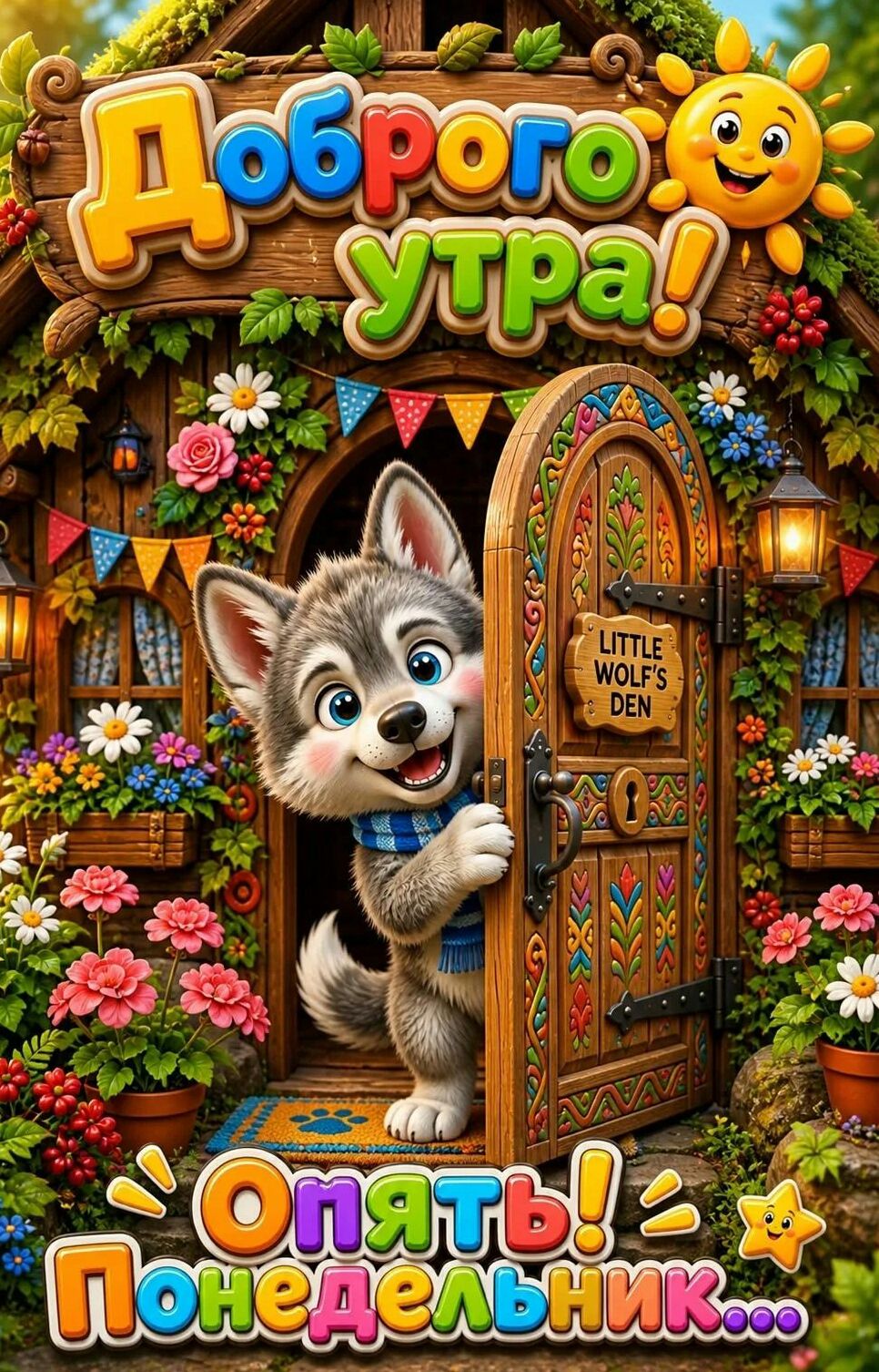 Доброго утра! Опять! Понедельник... LITTLE WOLF'S DEN