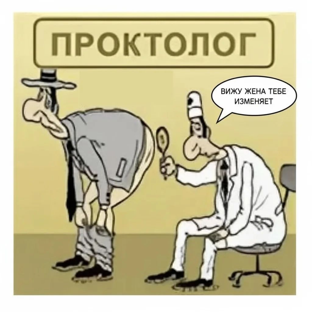 ПРОКТОЛОГ ВИЖУ ЖЕНА ТЕБЕ ИЗМЕНЯЕТ