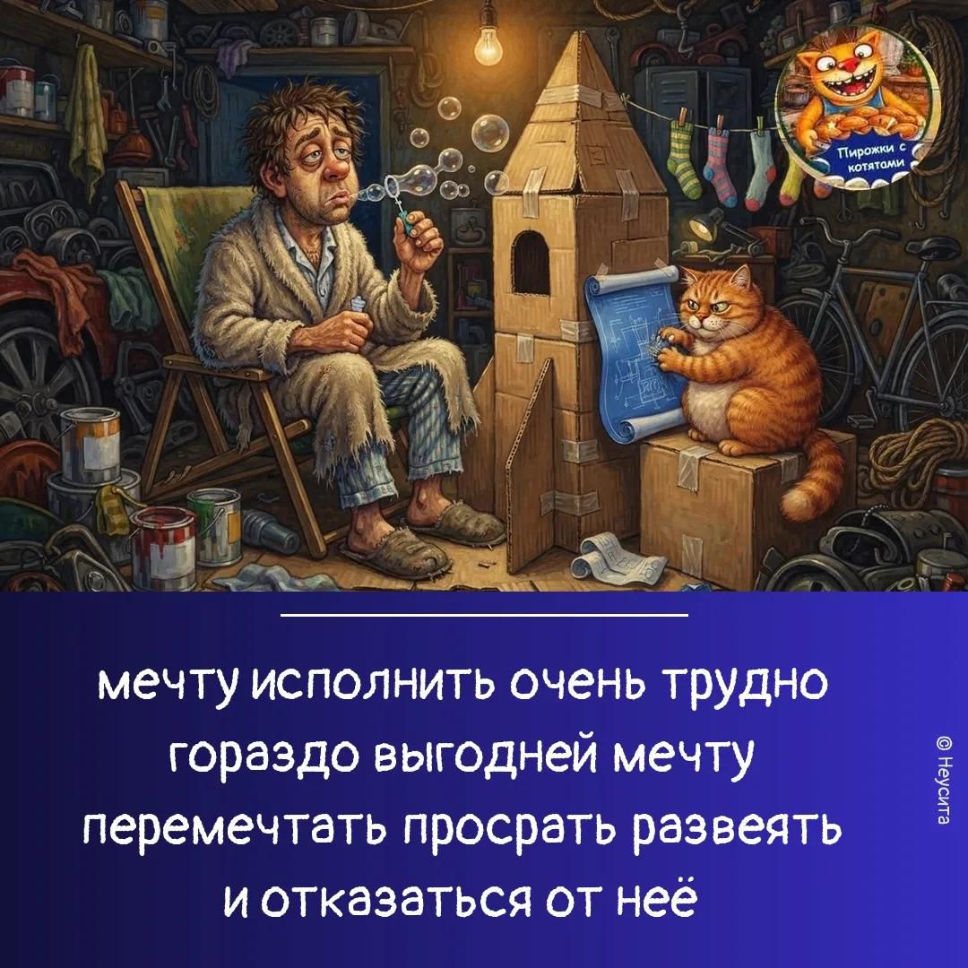 мечту исполнить очень трудно гораздо выгодней мечту перемечтать просрать развеять и отказаться от неё