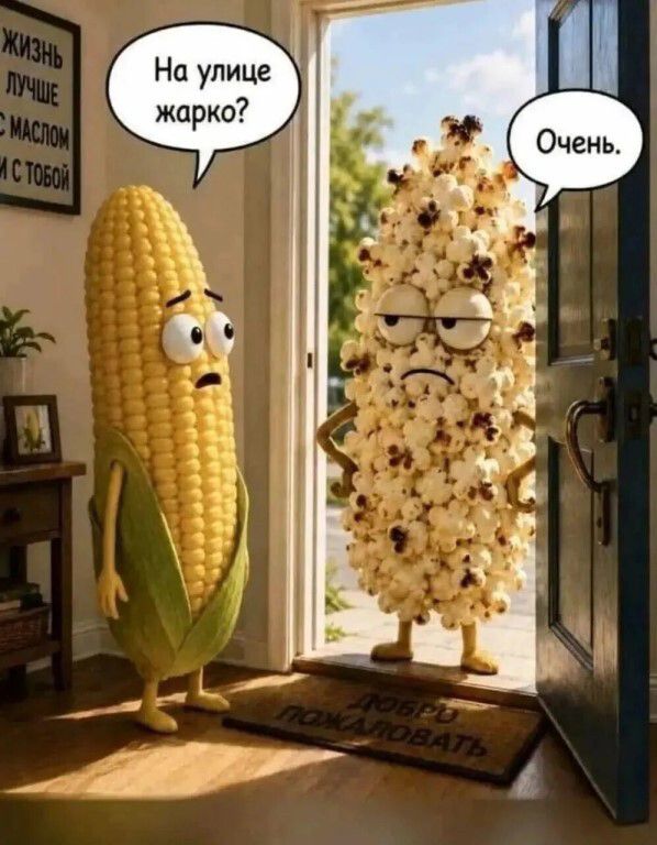 На улице жарко? Очень. ЖИЗНЬ ЛУЧШЕ С МАСЛОМ И С ТОБОЙ. ДОБРО ПОЖАЛОВАТЬ.