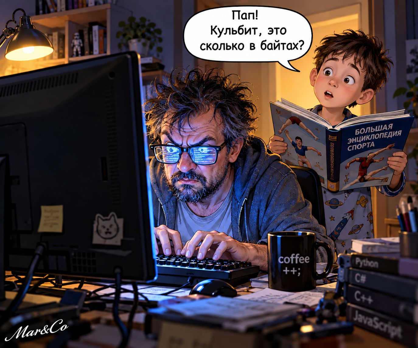 Пап! Кульбит, это сколько в байтах?