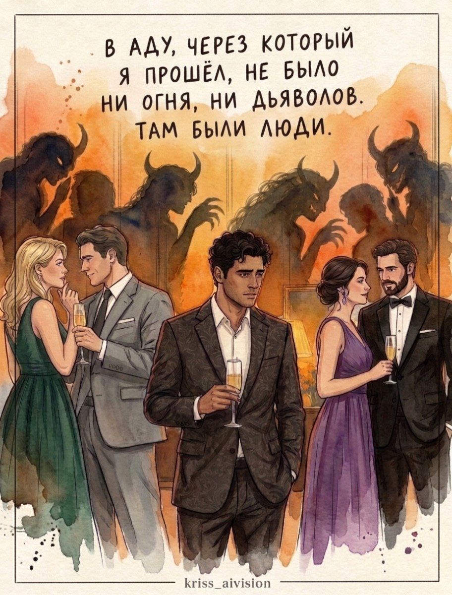В аду, через который я прошёл, не было ни огня, ни дьяволов. Там были люди.