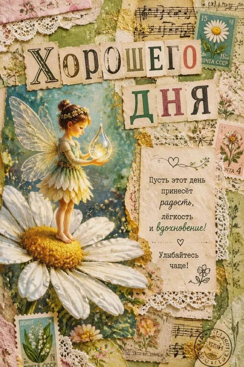 Хорошего дня. Пусть этот день принесёт радость, лёгкость и вдохновение! Улыбайтесь чаще!