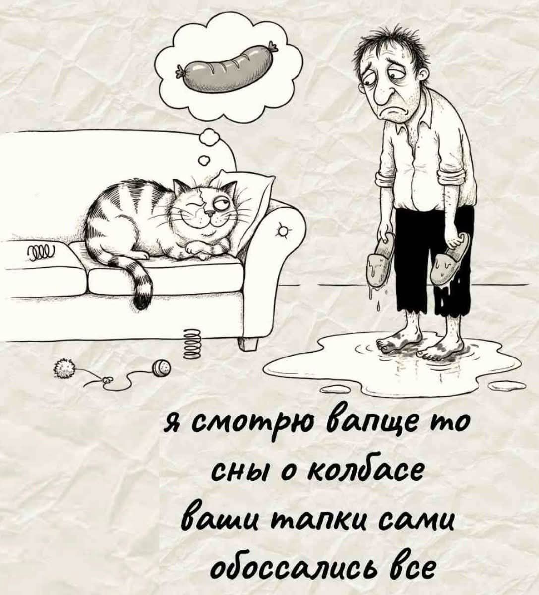 я смотрю вапще то сны о колбасе ваши тапки сами обоссались все