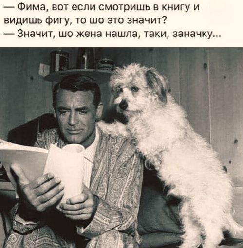 — Фима, вот если смотришь в книгу и видишь фигу, то шо это значит?
— Значит, шо жена нашла, таки, заначку...