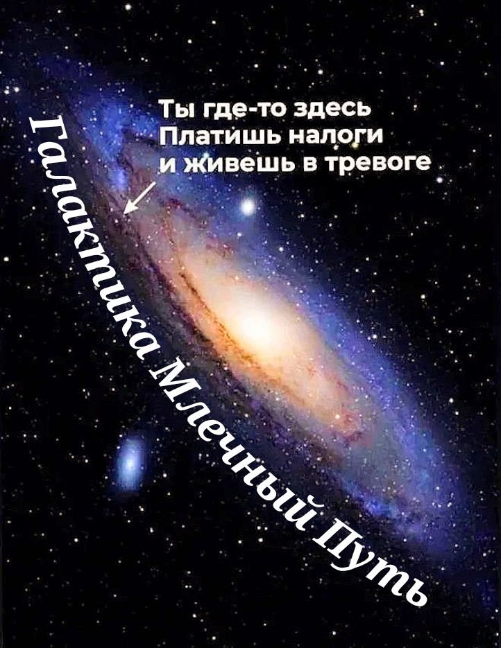 Ты где-то здесь Платишь налоги и живешь в тревоге Галактика Млечный Путь