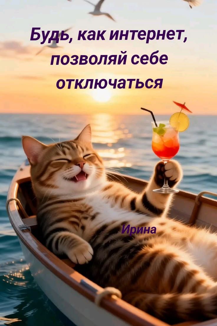 Будь, как интернет, позволяй себе отключаться Ирина