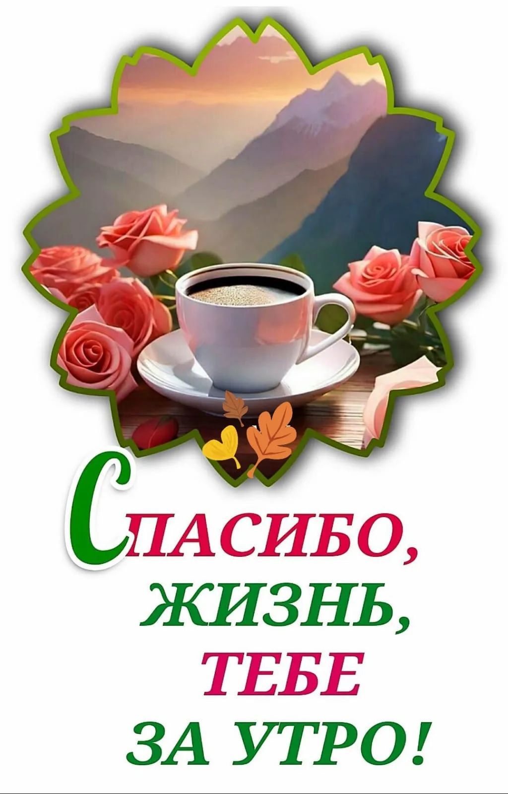 СПАСИБО, ЖИЗНЬ, ТЕБЕ ЗА УТРО!