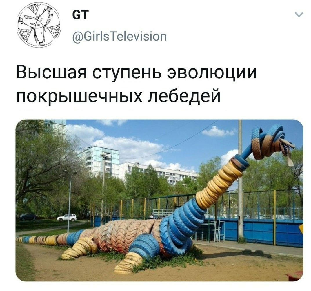 GT @GirlsTelevision Высшая ступень эволюции покрышечных лебедей