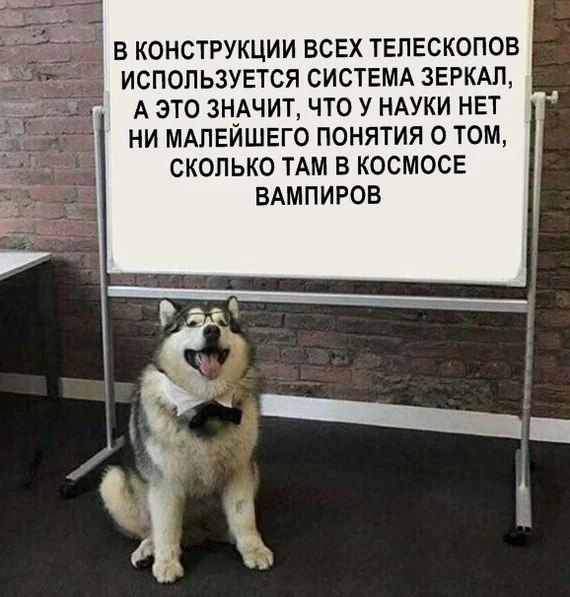 В конструкции всех телескопов используется система зеркал, а это значит, что у науки нет ни малейшего понятия о том, сколько там в космосе вампиров