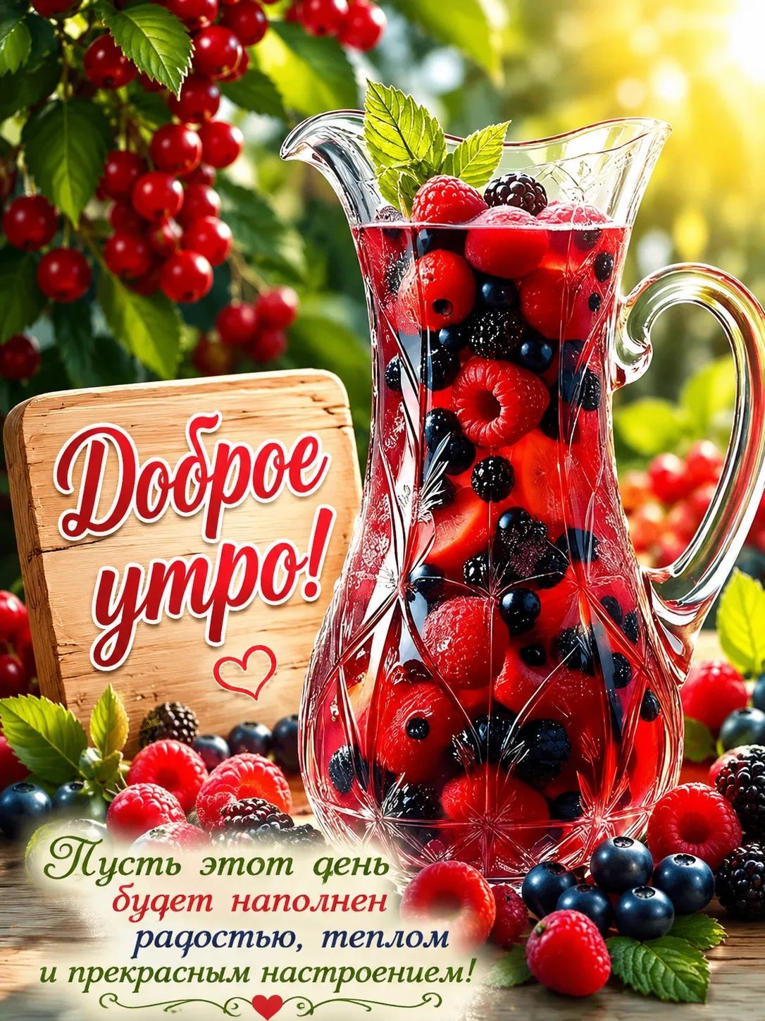 Доброе утро! Пусть этот день будет наполнен радостью, теплом и прекрасным настроением!