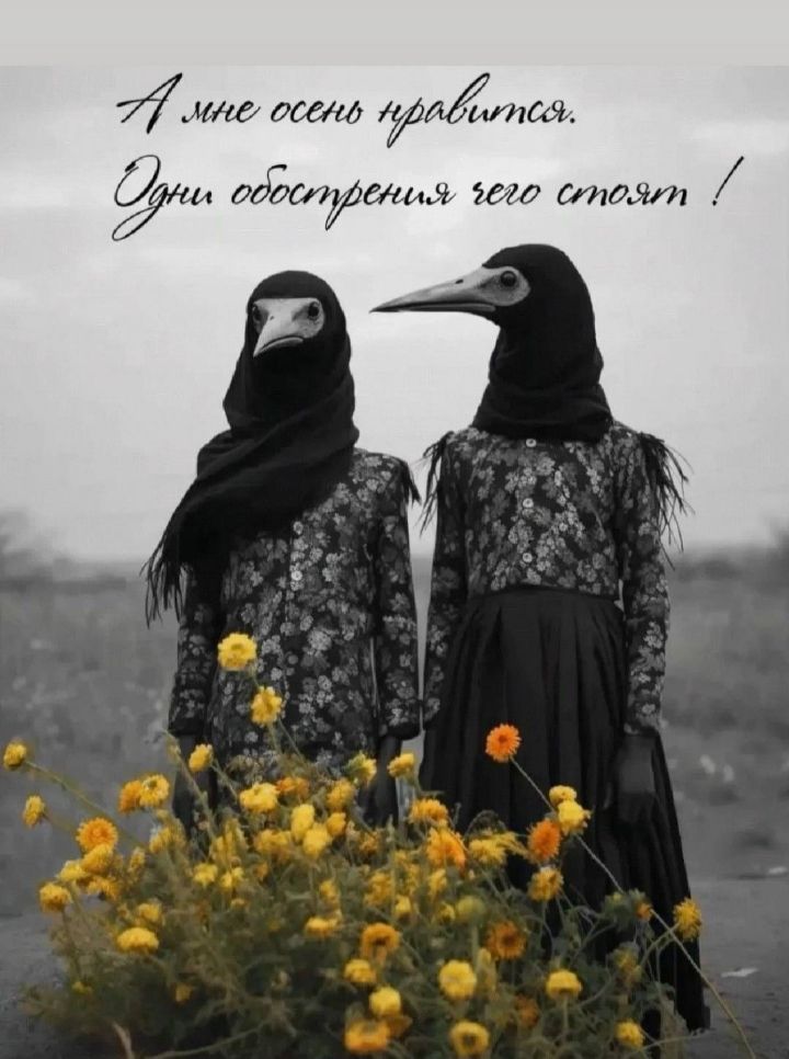 А мне осень нравится. Одни обострения чего стоят!