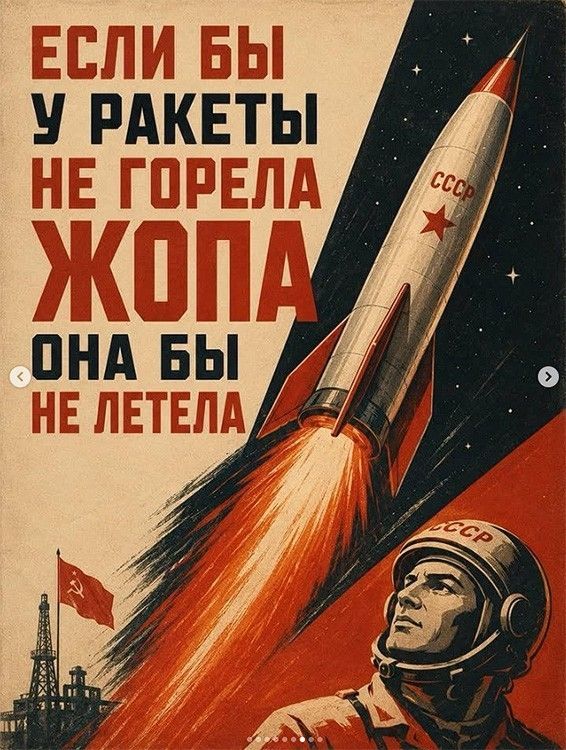 Если бы у ракеты не горела жопа, она бы не летела