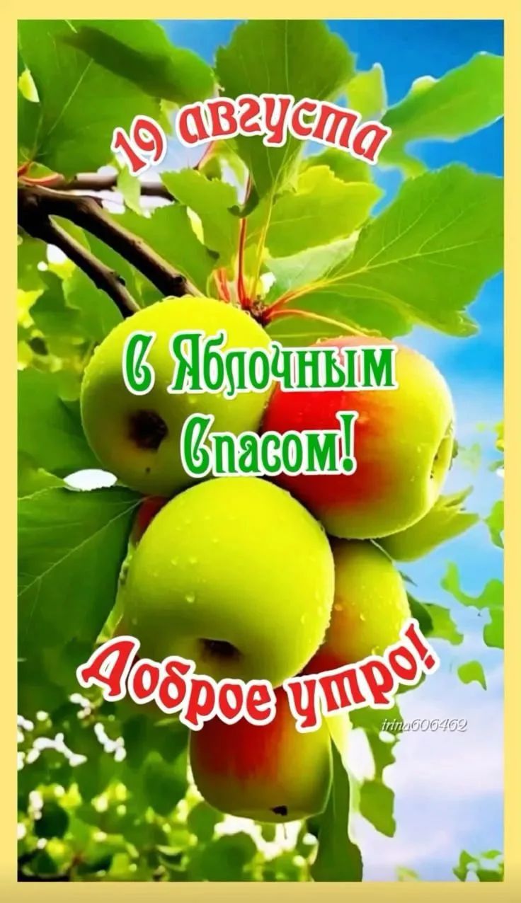 19 августа С Яблочным Спасом! Доброе утро!