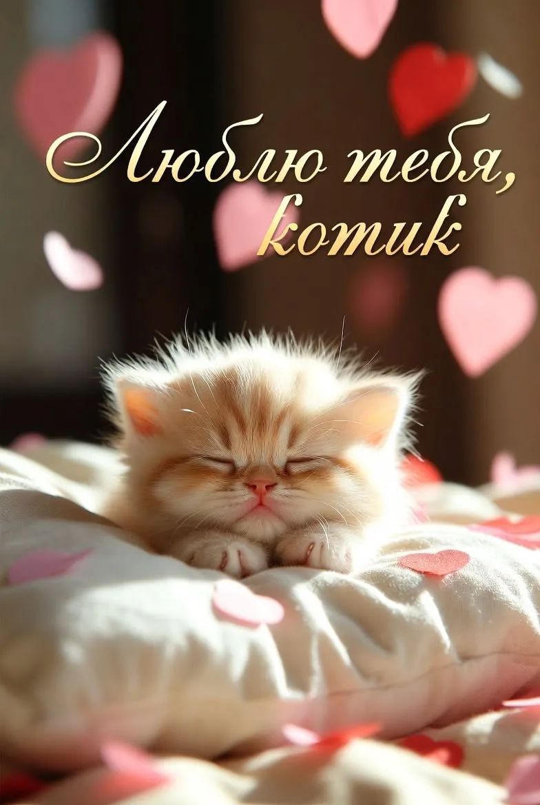 Люблю тебя, котик