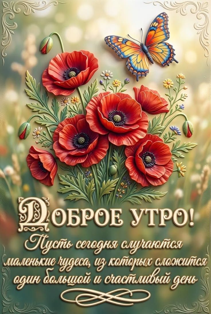 Доброе утро! Пусть сегодня случатся маленькие чудеса, из которых сложится один большой и счастливый день