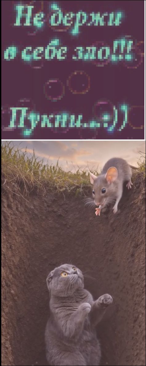 Не держи в себе зло!! Пукни...:))