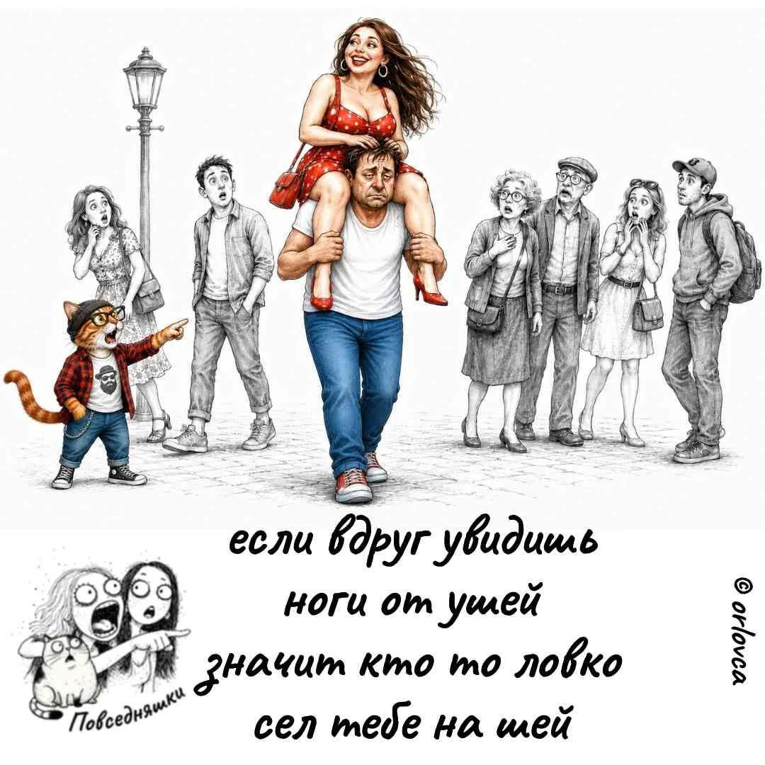 если вдруг увидишь ноги от ушей значит кто то ловко сел тебе на шеи Повседневняшки