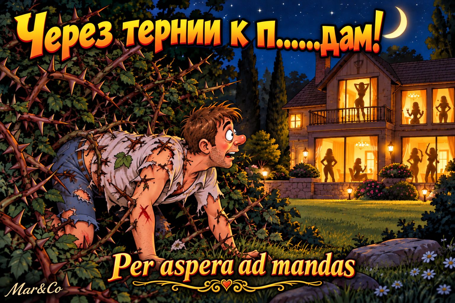 Через тернии к п......дам! Per aspera ad mandas Mar & Co