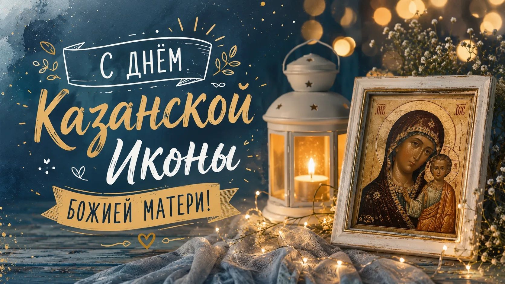 С днём Казанской Иконы БОЖИЕЙ МАТЕРИ!