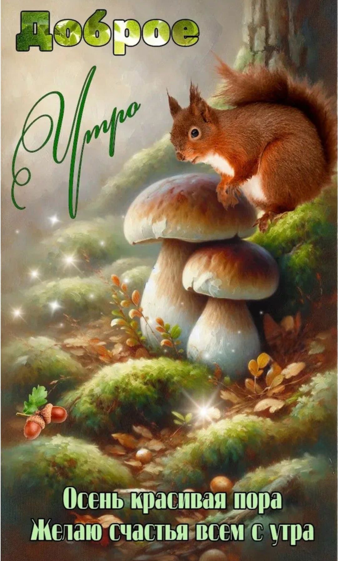 Доброе утро. Осень красивая пора. Желаю счастья всем с утра.