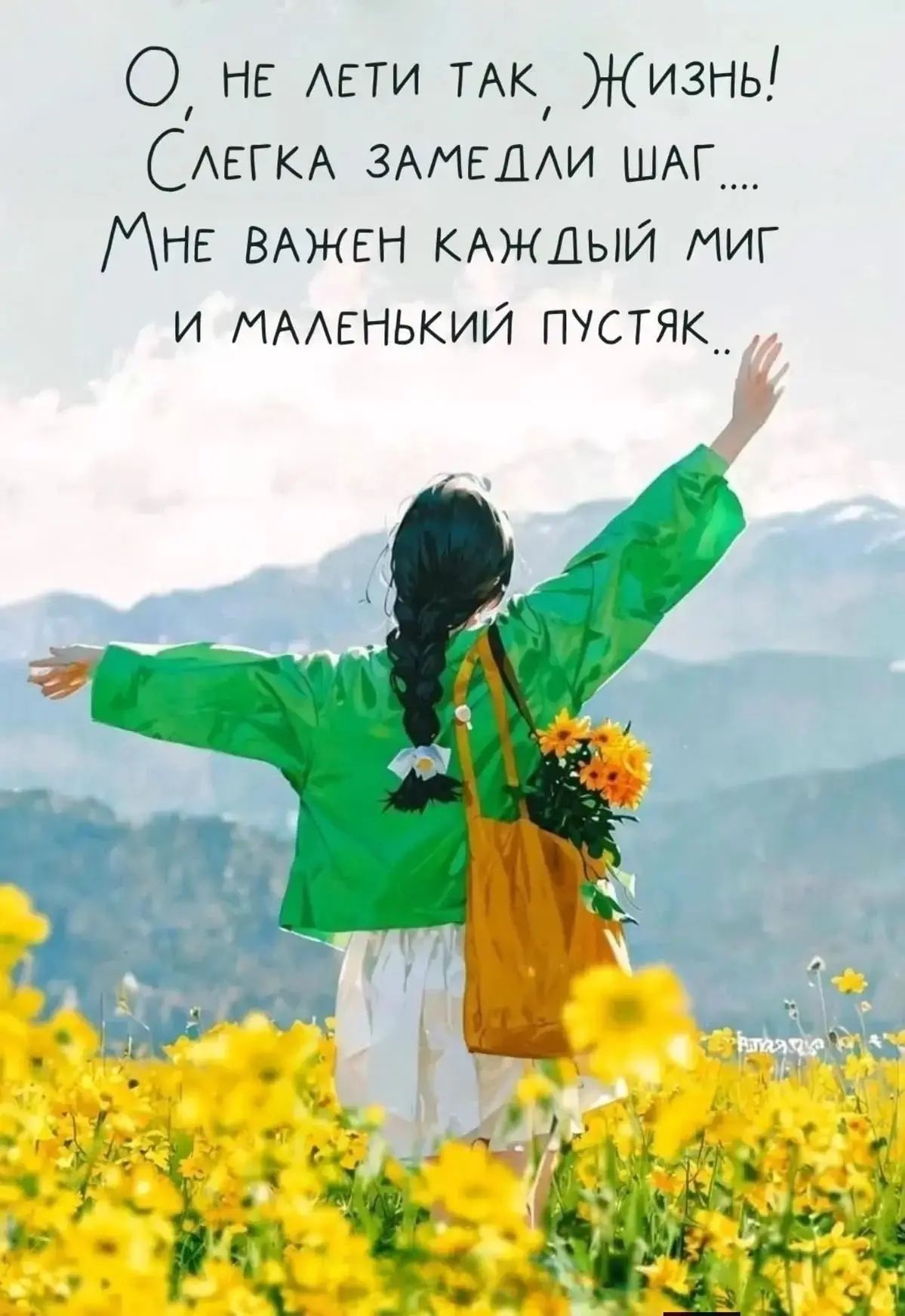 О, не лети так, )ЖИЗНЬ! СЛЕГКА ЗАМЕДЛИ ШАГ.... МНЕ ВАЖЕН КАЖДЫЙ МИГ И МАЛЕНЬКИЙ ПУСТЯК..