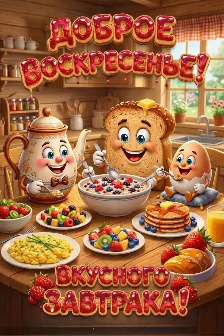 Доброе воскресенье! Вкусного завтрака!