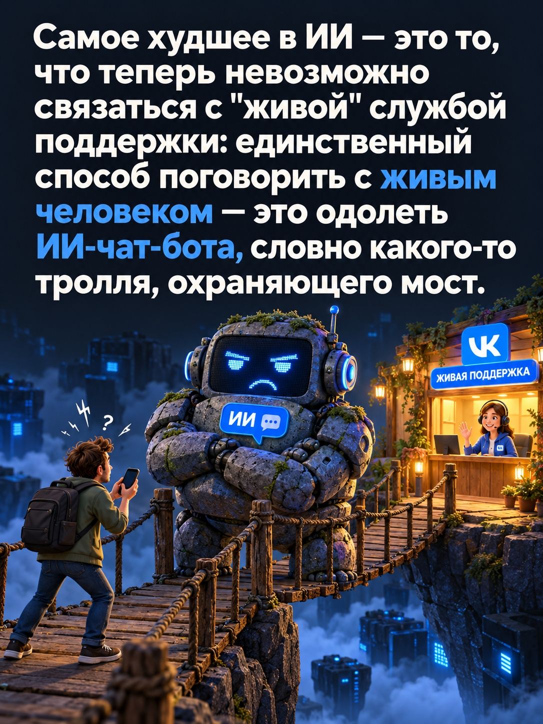 Самое худшее в ИИ — это то, что теперь невозможно связаться с 