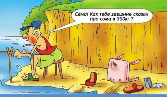 Сёма! Как тебе здешние сказки про сома в 300кг?