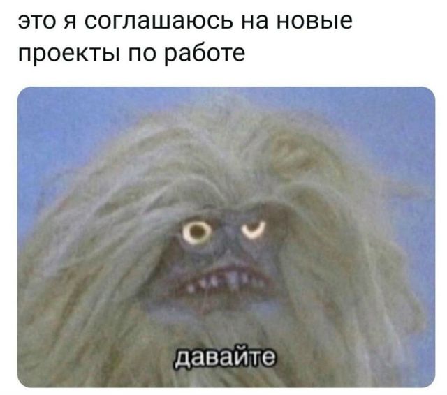 это я соглашаюсь на новые проекты по работе давайте