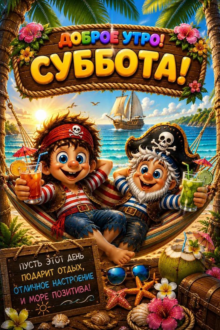 ДОБРОЕ УТРО! СУББОТА! ПУСТЬ ЭТОТ ДЕНЬ ПОДАРИТ ОТДЫХ, ОТЛИЧНОЕ НАСТРОЕНИЕ И МОРЕ ПОЗИТИВА!