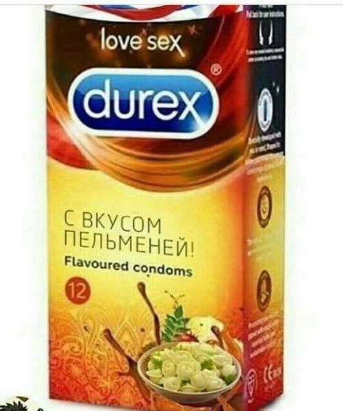 love sex durex С ВКУСОМ ПЕЛЬМЕНЕЙ! Flavoured condoms 12