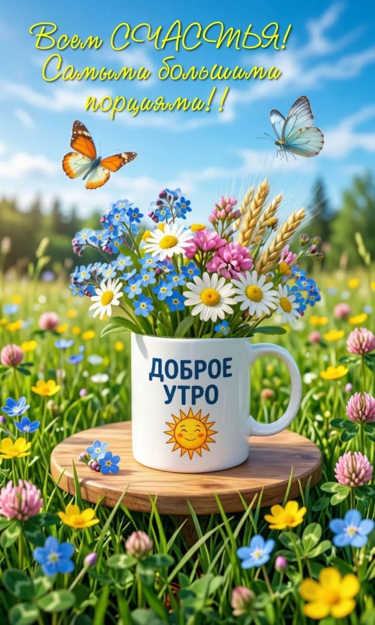 Всем СЧАСТЬЯ! Самыми большими порциями!! ДОБРОЕ УТРО