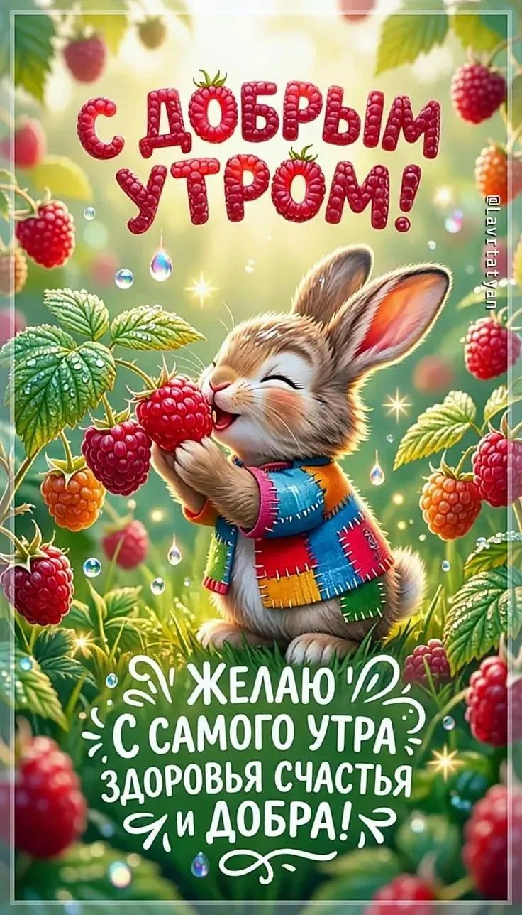 С ДОБРЫМ УТРОМ! ЖЕЛАЮ С САМОГО УТРА ЗДОРОВЬЯ СЧАСТЬЯ И ДОБРА! @lavrtatyan