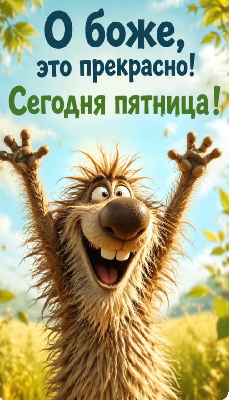 О боже, это прекрасно! Сегодня пятница!