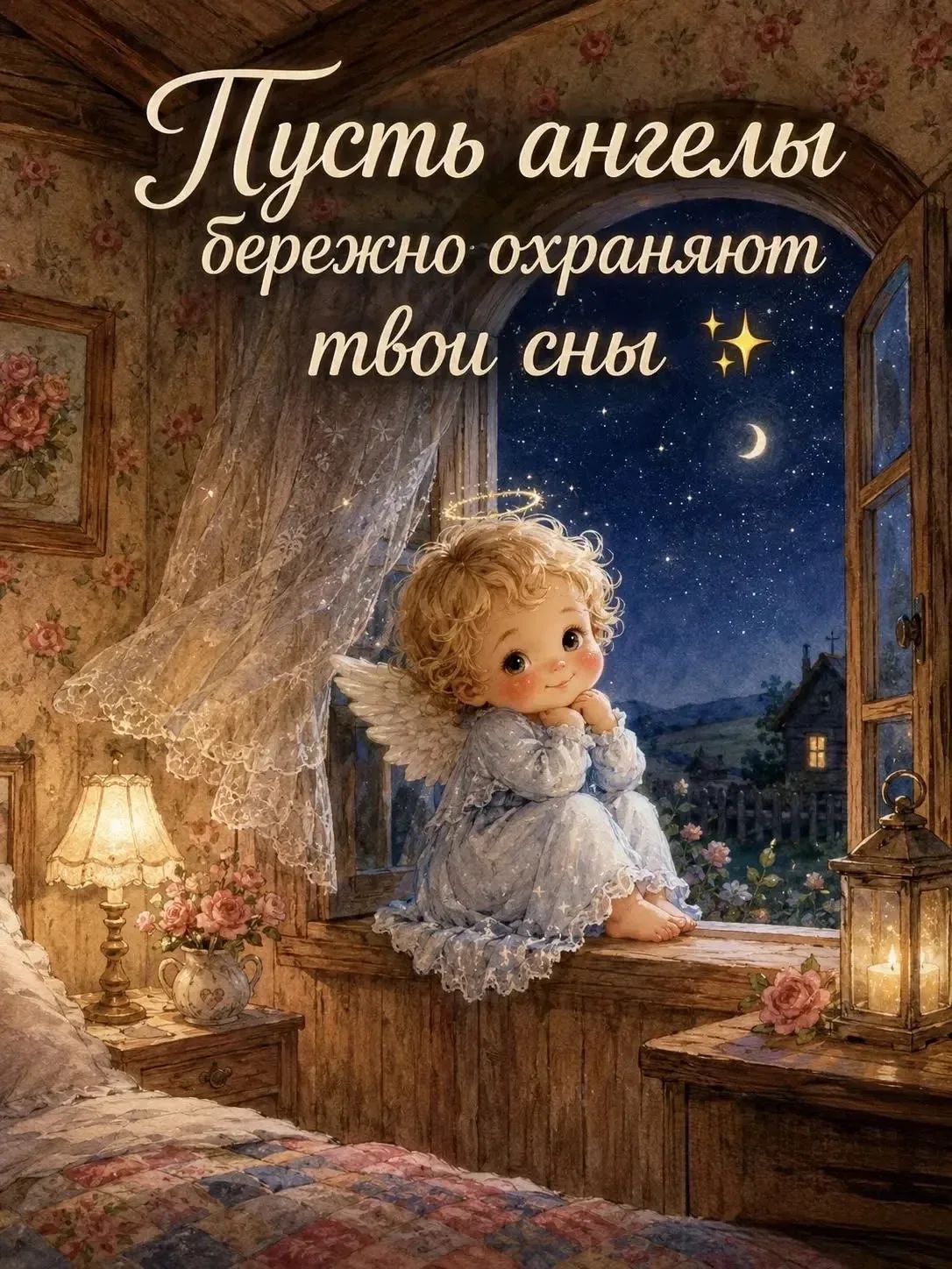Пусть ангелы бережно охраняют твои сны