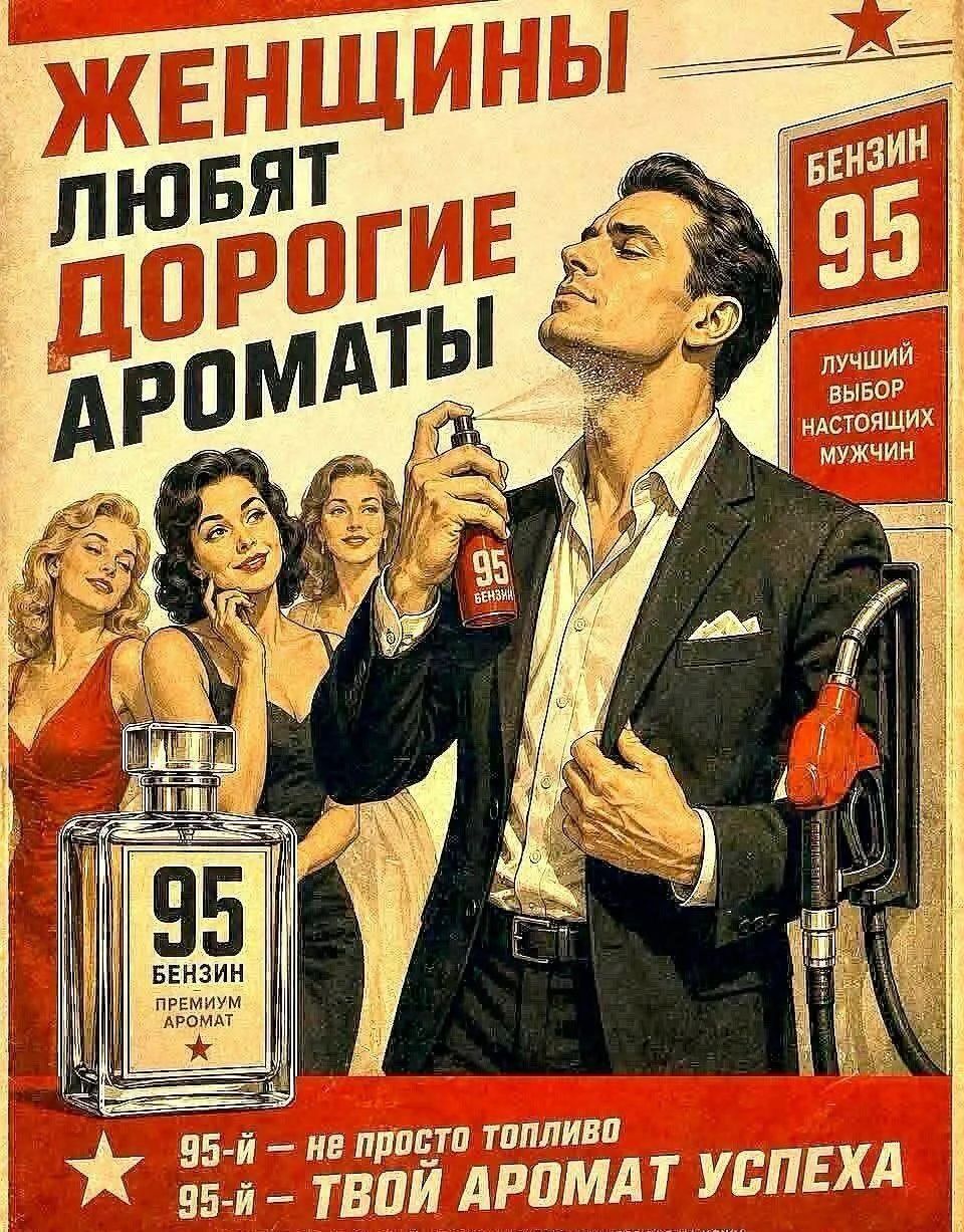 Женщины любят дорогие ароматы. Бензин 95. Лучший выбор настоящих мужчин. 95 бензин премиум аромат. 95-й — не просто топливо, 95-й — твой аромат успеха