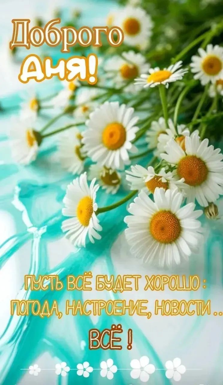 Доброго Аня! Пусть всё будет хорошо: погода, настроение, новости... Всё!