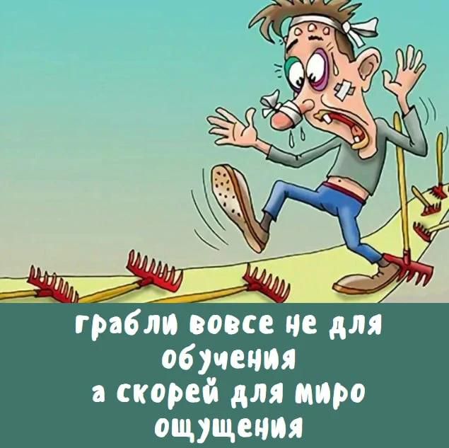 грабли вовсе не для обучения а скорей для мироощущения