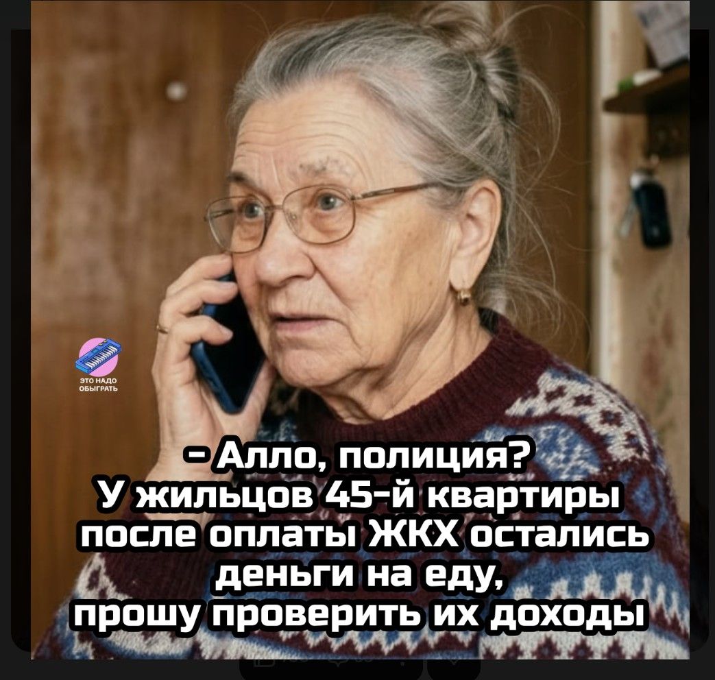ЭТО НАДО ОБЫГРАТЬ - Алло, полиция? У жильцов 45-й квартиры после оплаты ЖКХ остались деньги на еду, прошу проверить их доходы