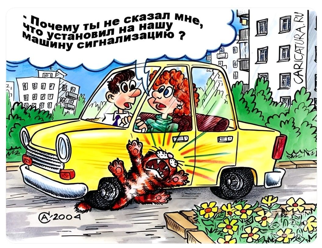 Почему ты не сказал мне, что установил на нашу машину сигнализацию?