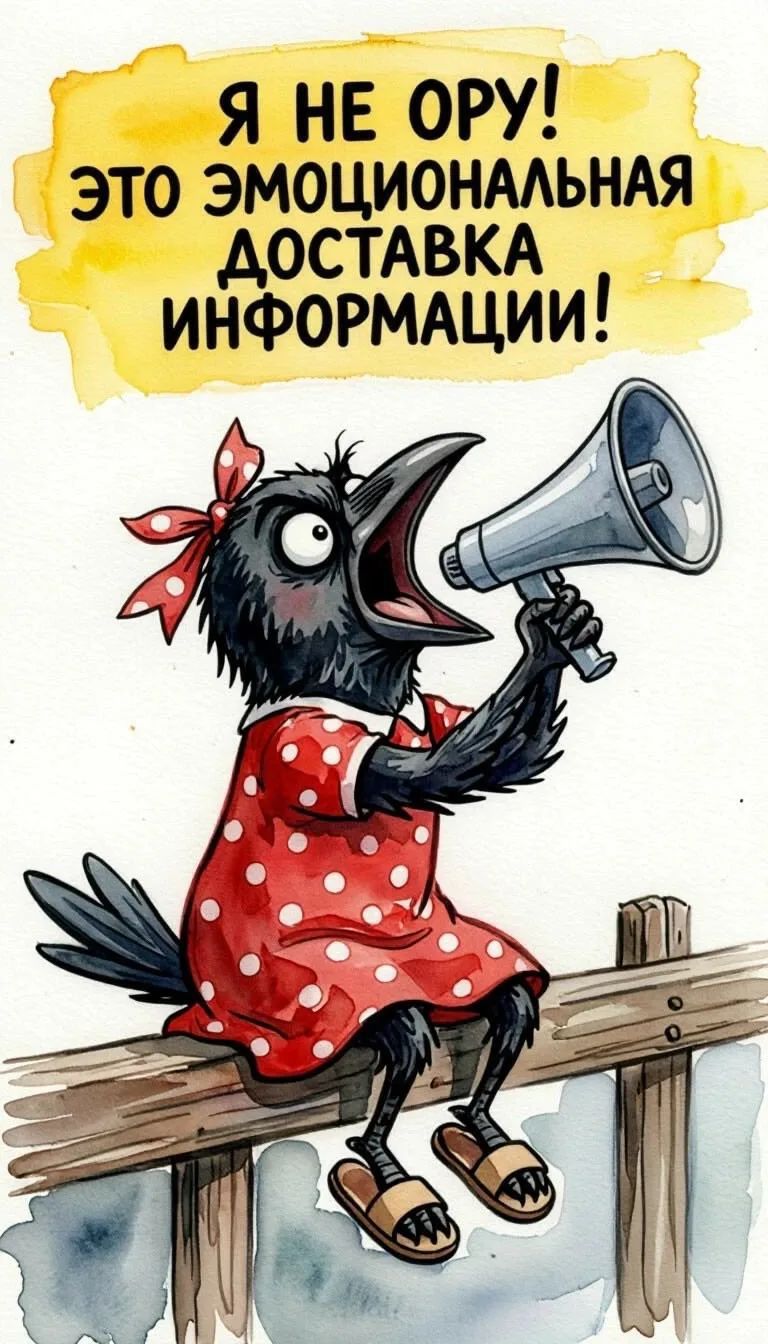 Я НЕ ОРУ! ЭТО ЭМОЦИОНАЛЬНАЯ ДОСТАВКА ИНФОРМАЦИИ!