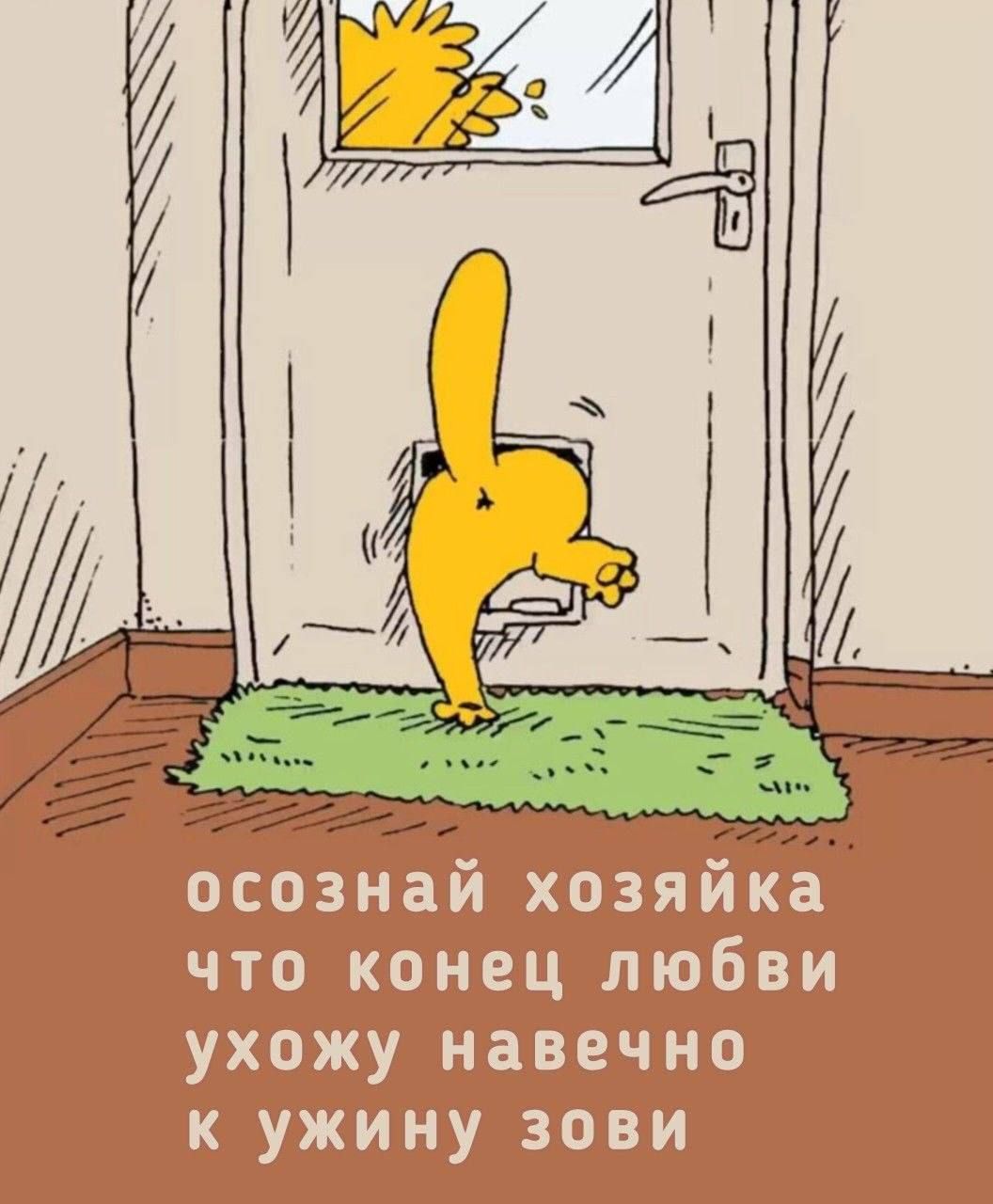 осознай хозяйка что конец любви ухожу навечно к ужину зови