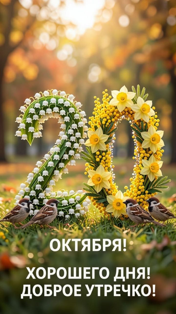 20 ОКТЯБРЯ! ХОРОШЕГО ДНЯ! ДОБРОЕ УТРЕЧКО!