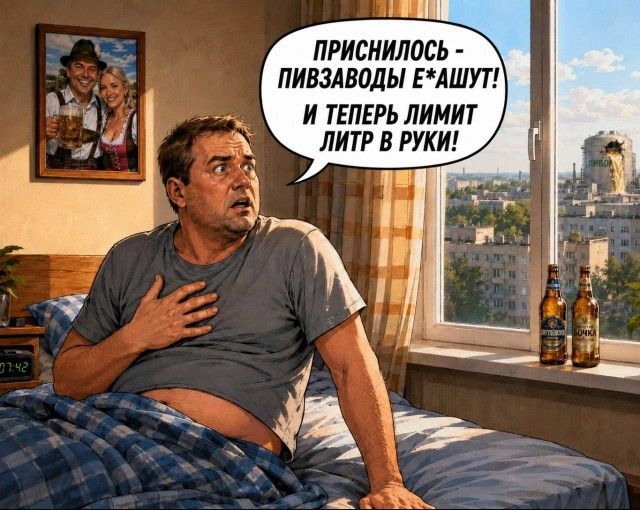 ПРИСНИЛОСЬ - ПИВЗАВОДЫ Е*АШУТ! И ТЕПЕРЬ ЛИМИТ ЛИТР В РУКИ!