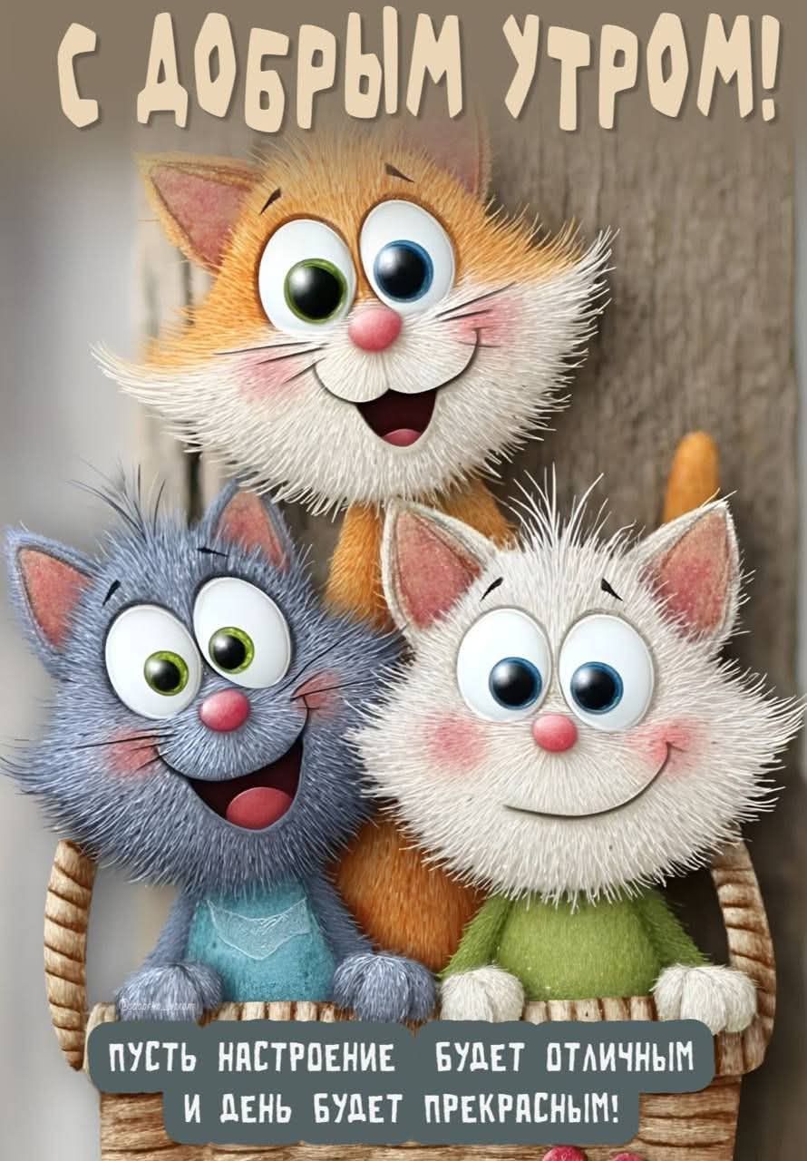 С ДОБРЫМ УТРОМ! ПУСТЬ НАСТРОЕНИЕ БУДЕТ ОТЛИЧНЫМ И ДЕНЬ БУДЕТ ПРЕКРАСНЫМ!